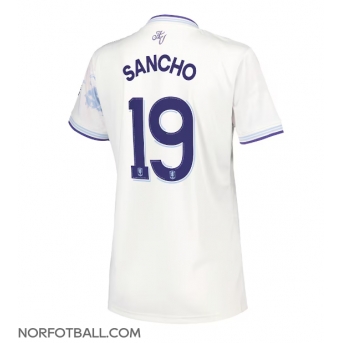 Billige Fotballdrakt Aston Villa Jadon Sancho #19 Replika Tredjedrakt Dame 2025-26 Kortermet